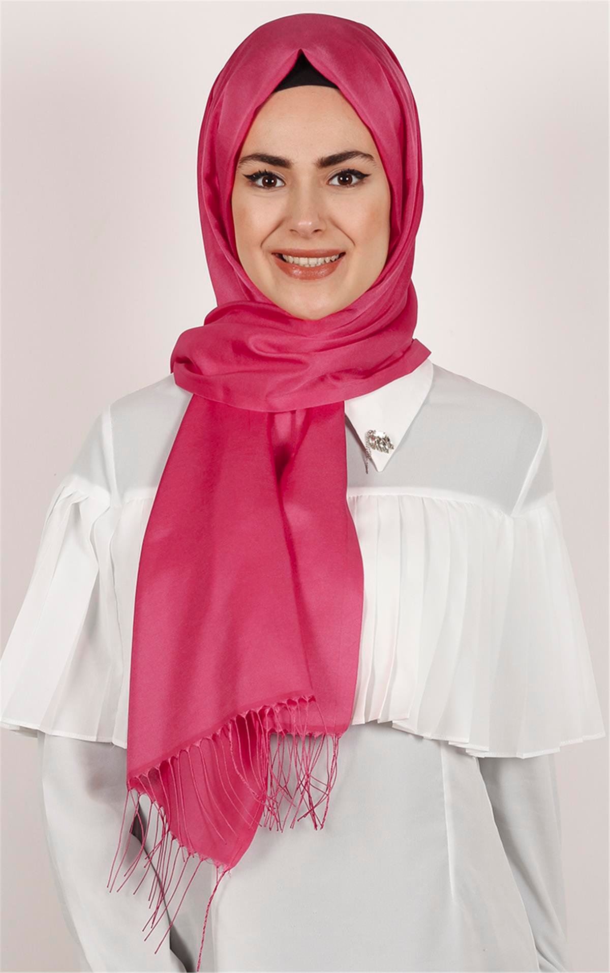 Piramit İpeksi Şal 2806-25 Şeker Pembe