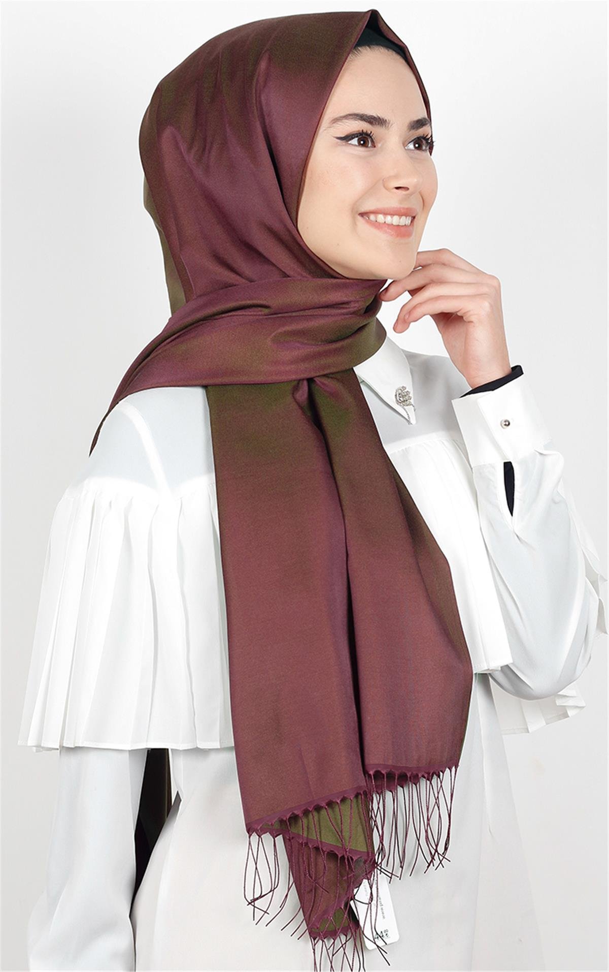 Piramit İpeksi Şal 2806-33 Haki