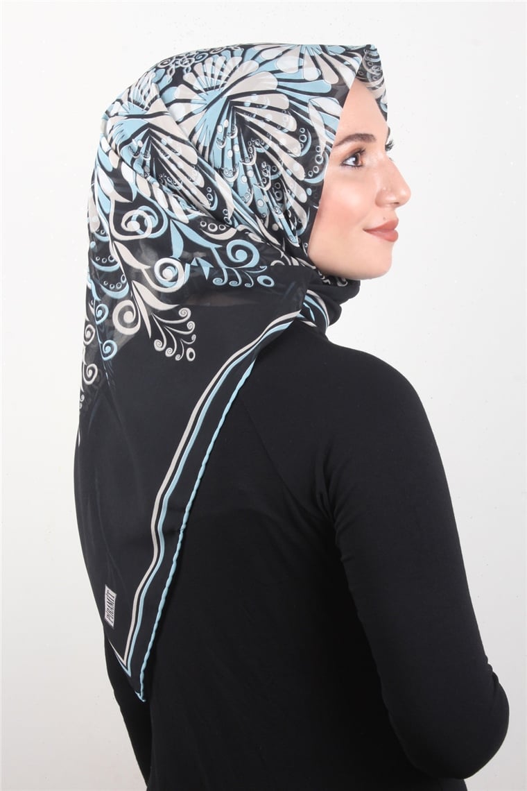 Piramit Krep Eşarp 11600-35