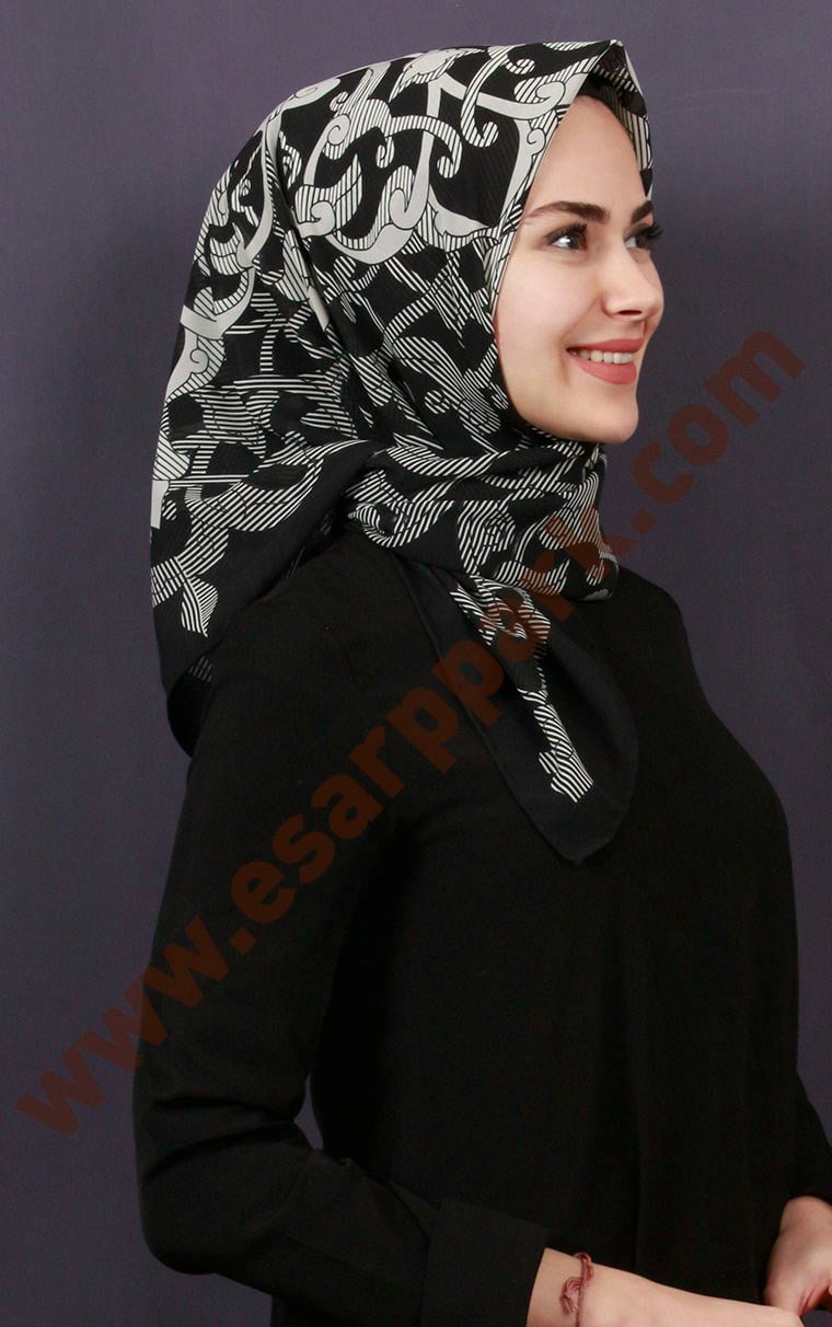 Piramit Krep Eşarp 11600-66