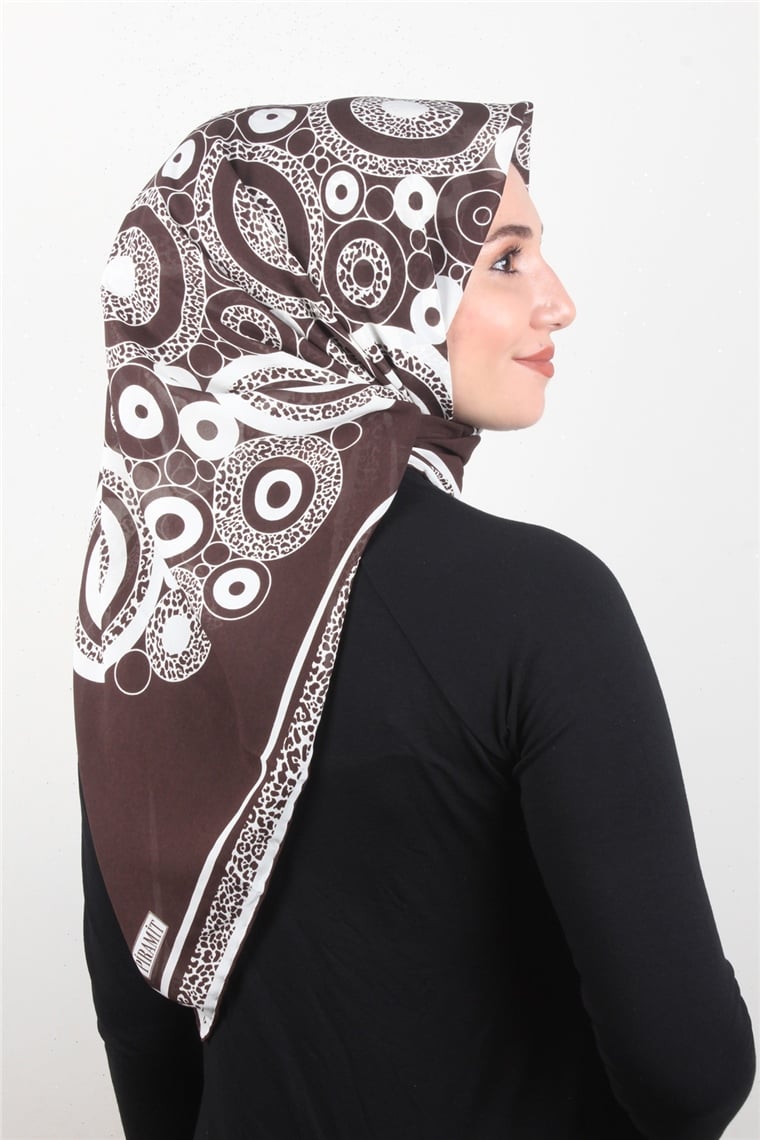Piramit Krep Eşarp 11600-8