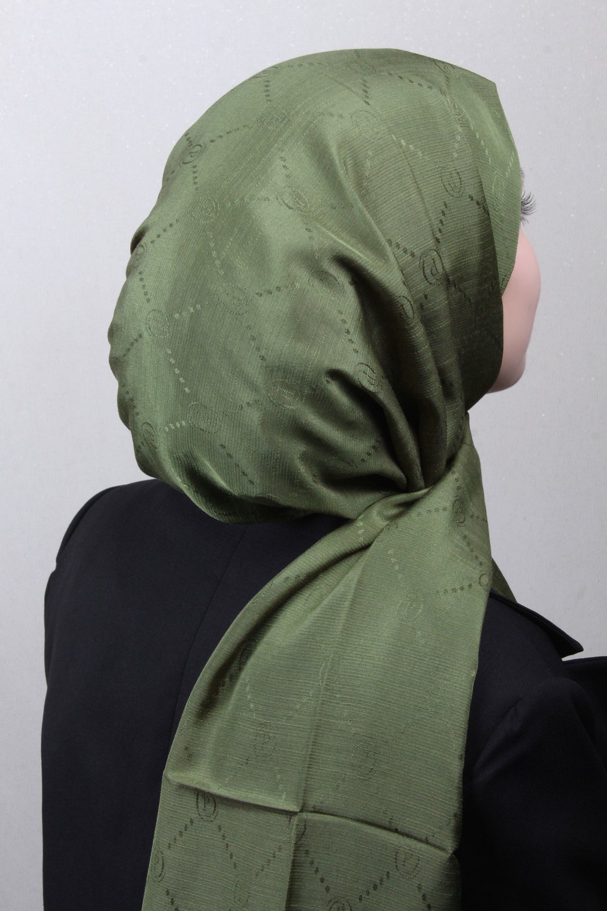 Piramit Monogram Şal 2889-21 Haki