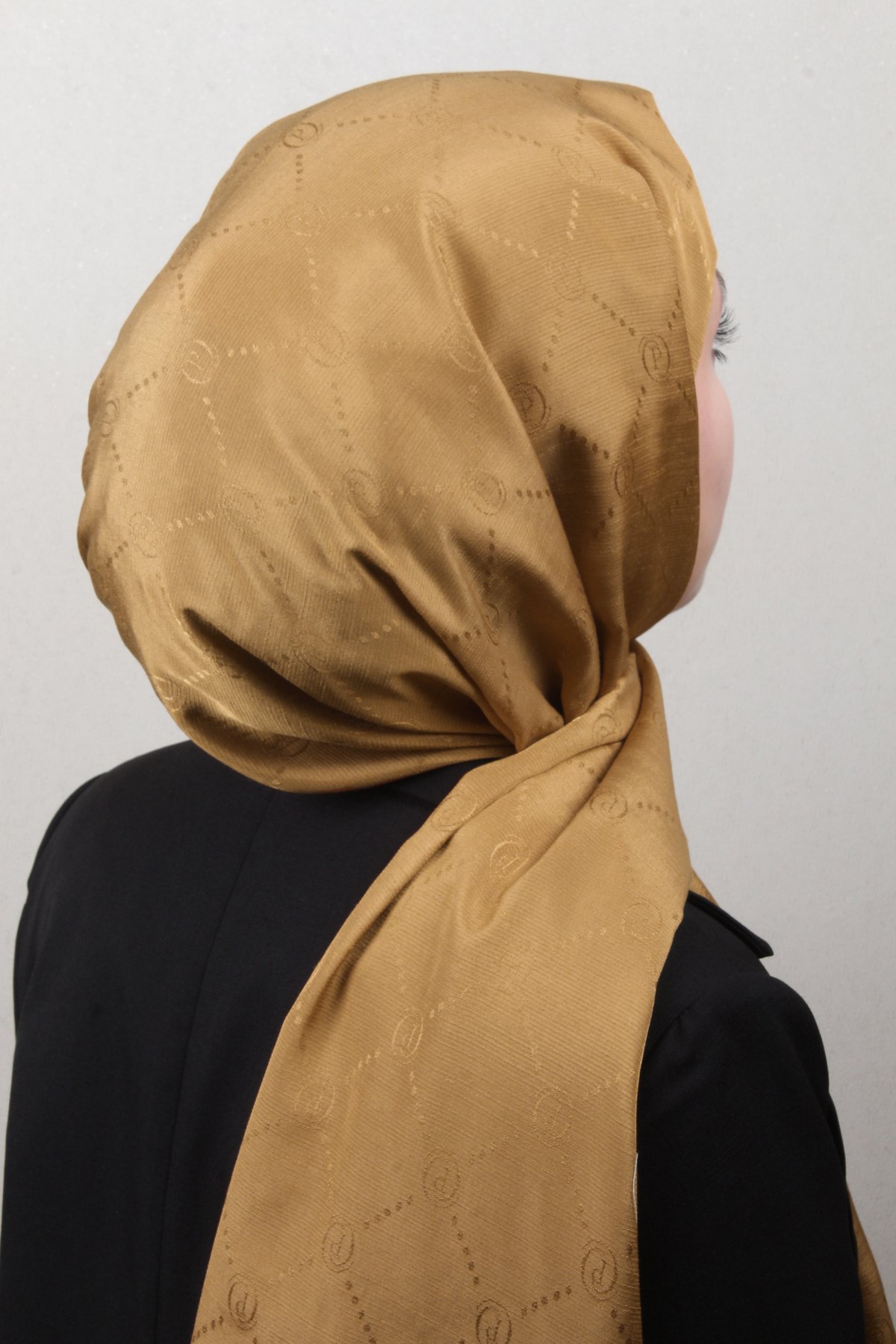 Piramit Monogram Şal 2889-23 Bal Kabağı