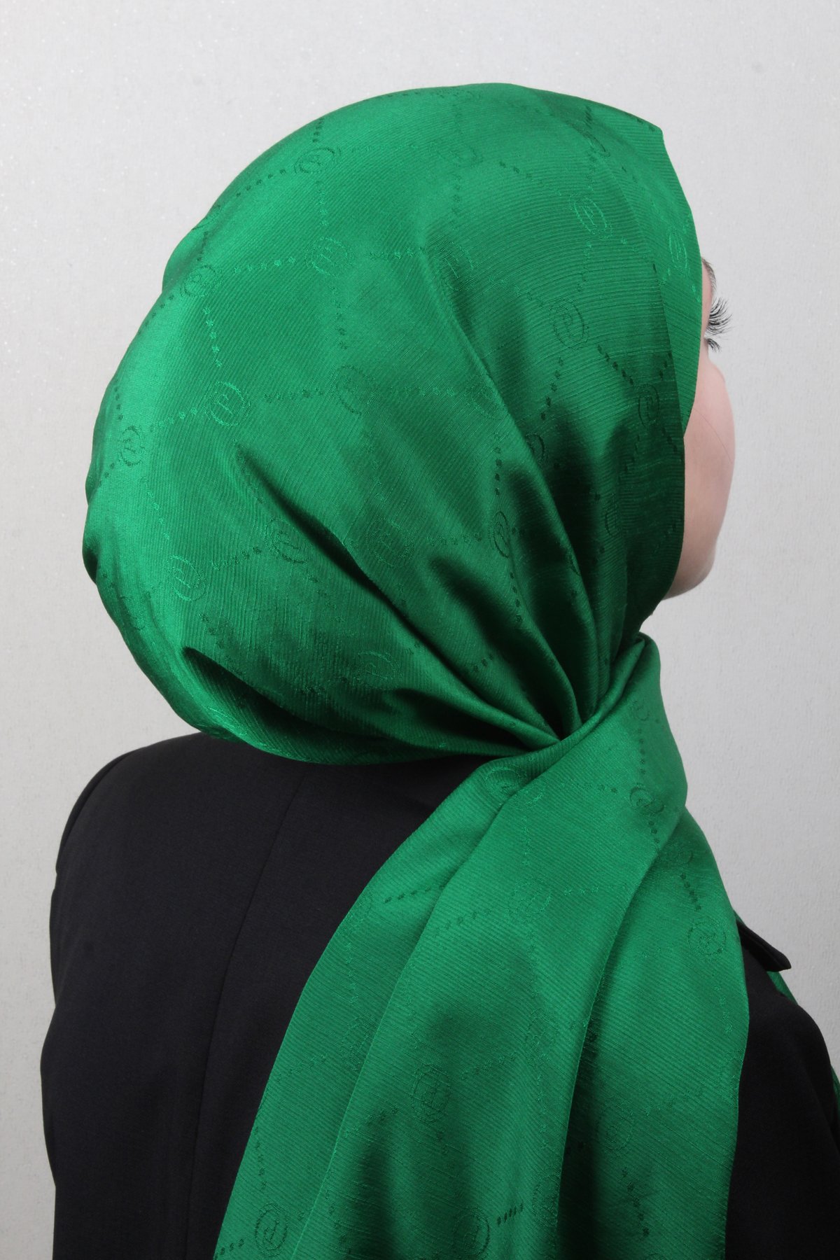 Piramit Monogram Şal 2889-24 Yeşil