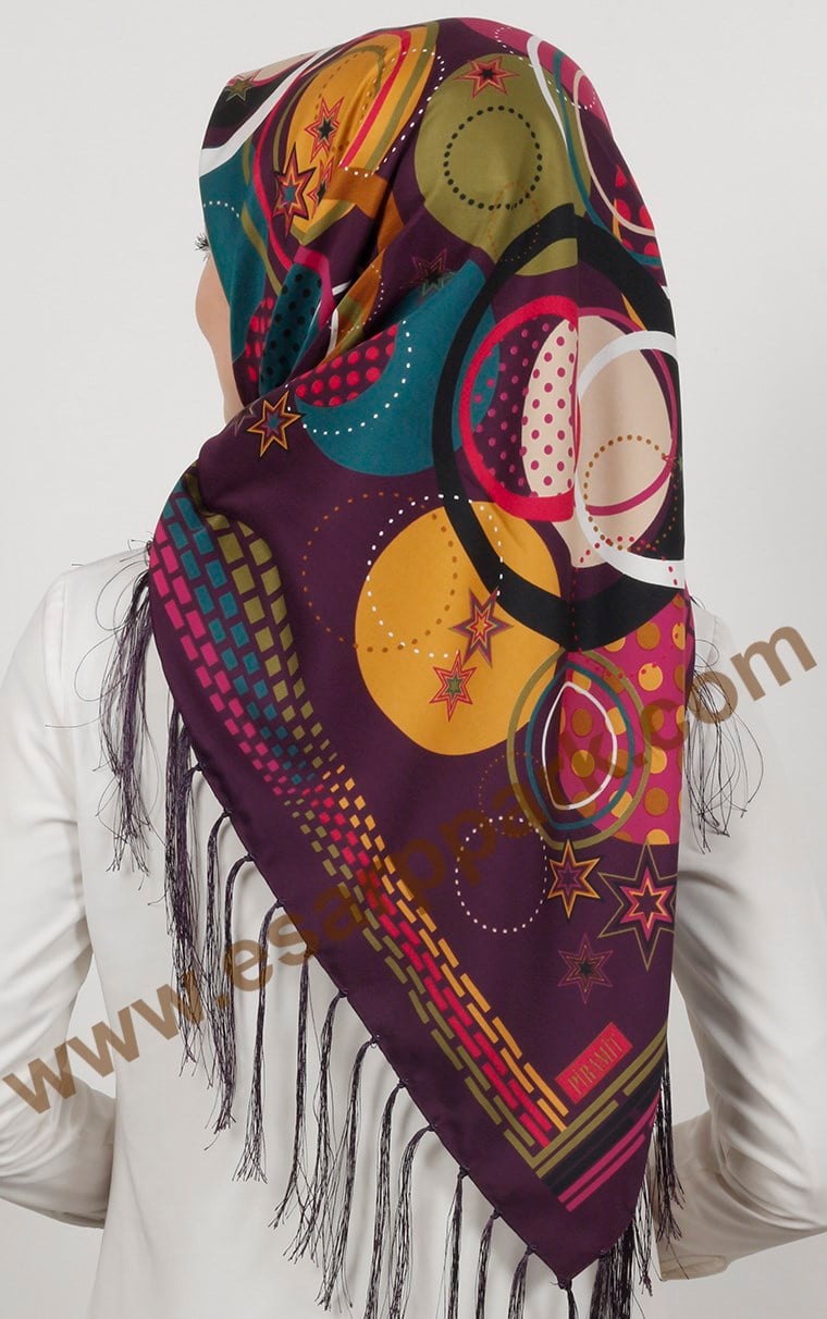 Piramit Püsküllü Eşarp 111-0024-03