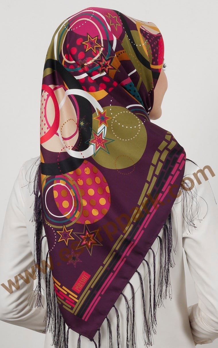 Piramit Püsküllü Eşarp 111-0024-03