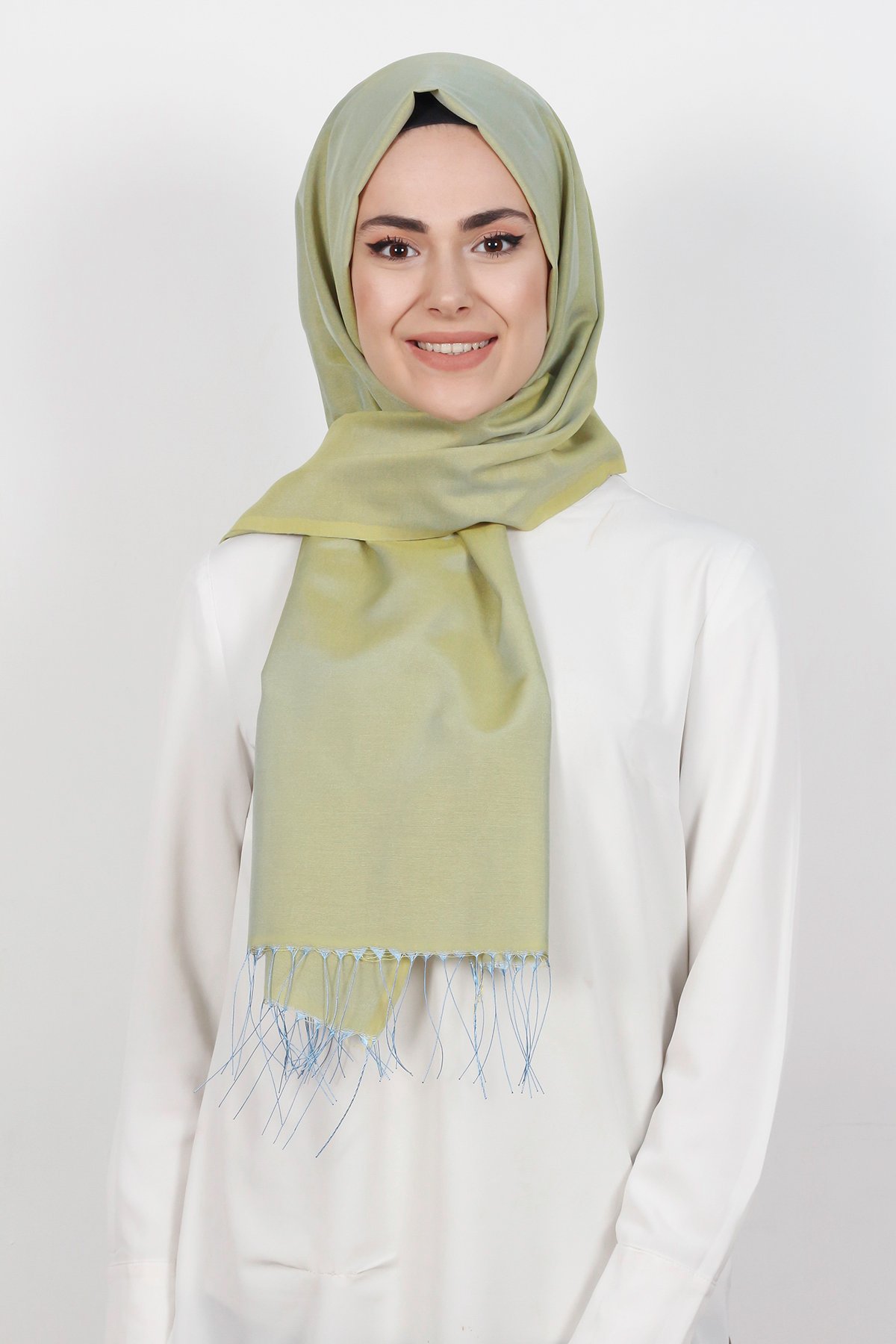 Piramit Sert Duran 2805-12 Mint Yeşili