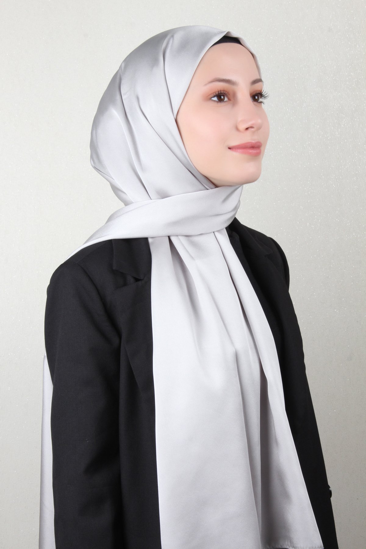 Piramit Style Şal 2888-15 Açık Gri