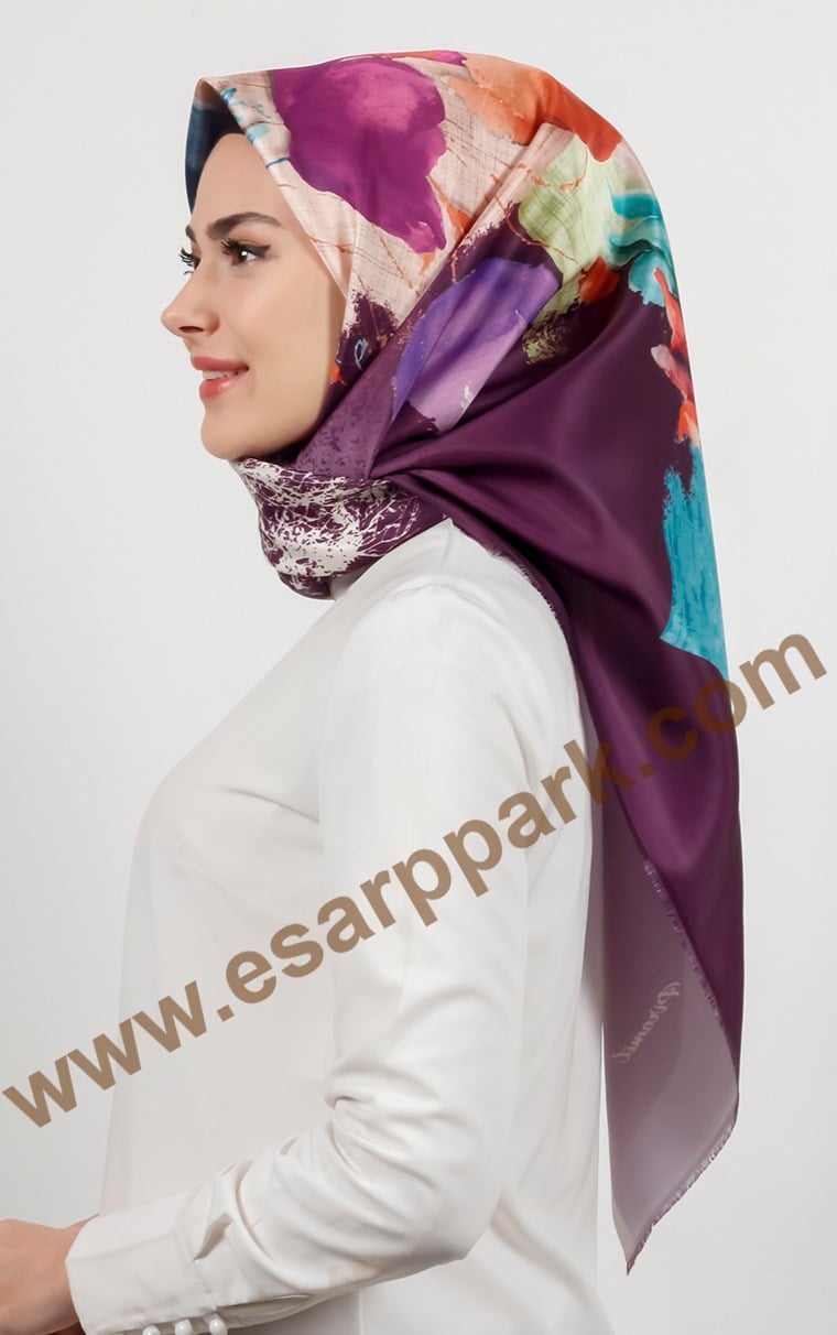 Piramit Tafta Dijital Eşarp 1943-10
