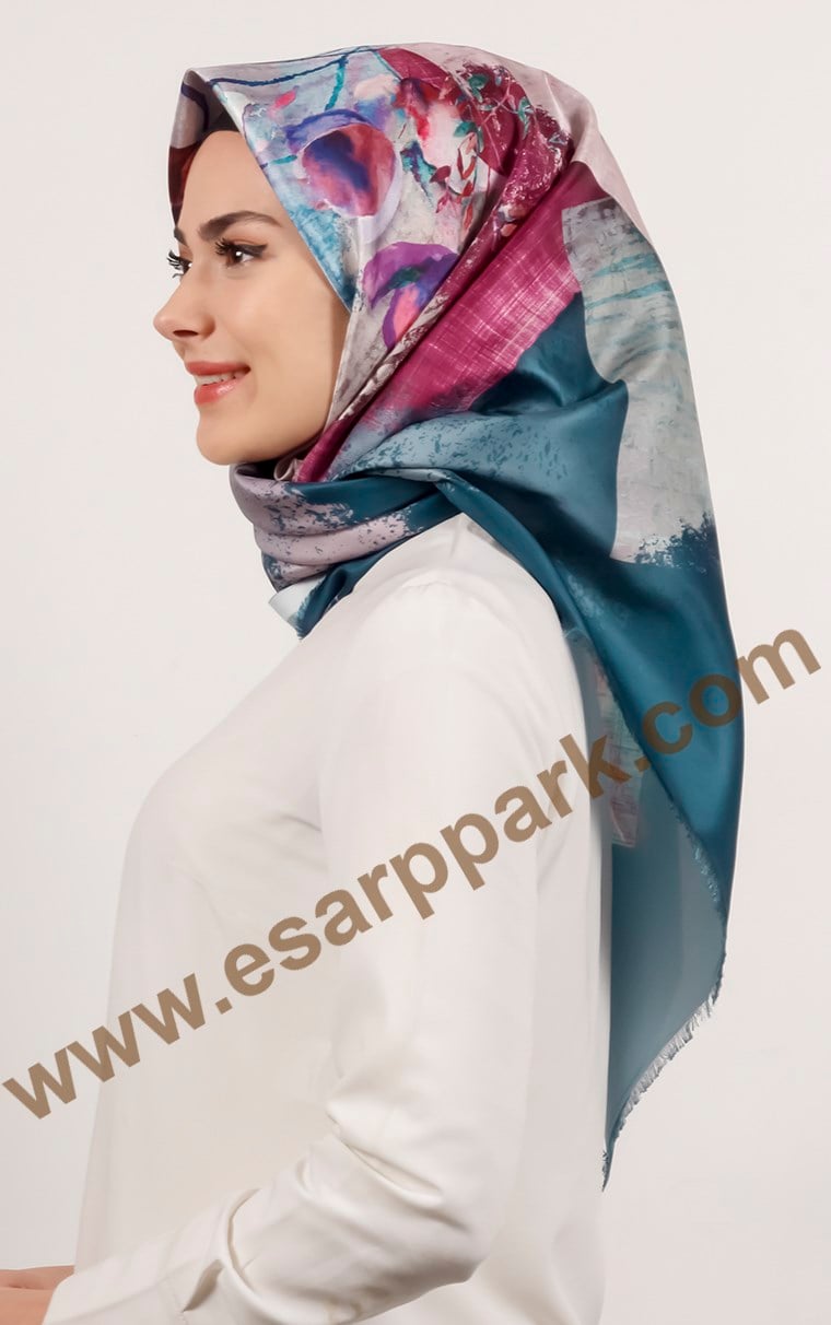 Piramit Tafta Dijital Eşarp 1943-9