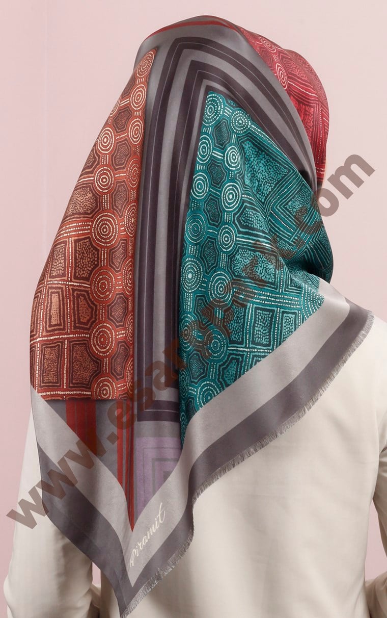 Piramit Tafta Dijital Eşarp 1946-17