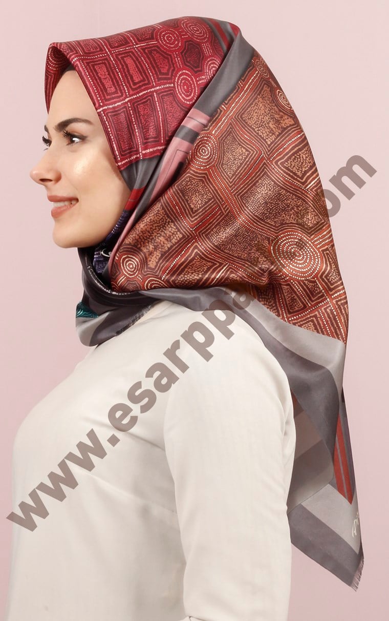 Piramit Tafta Dijital Eşarp 1946-17