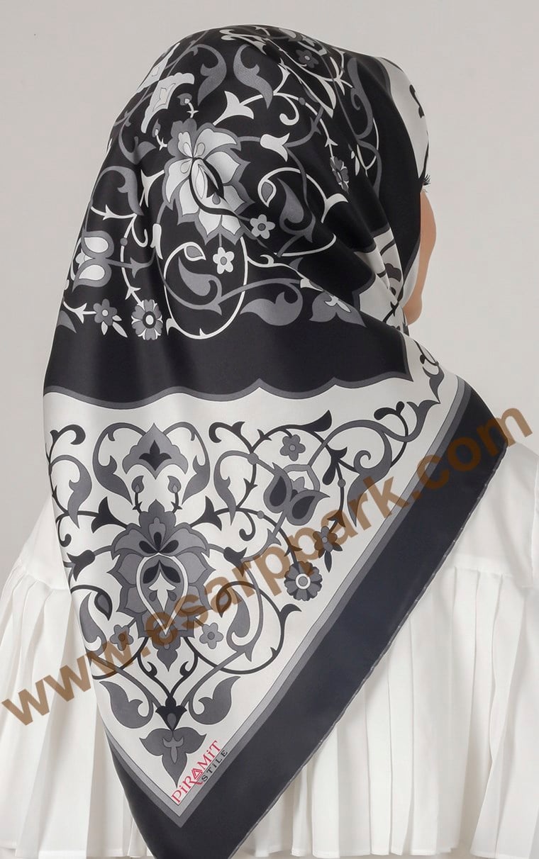 Piramit Twill İpek Eşarp 1881-9