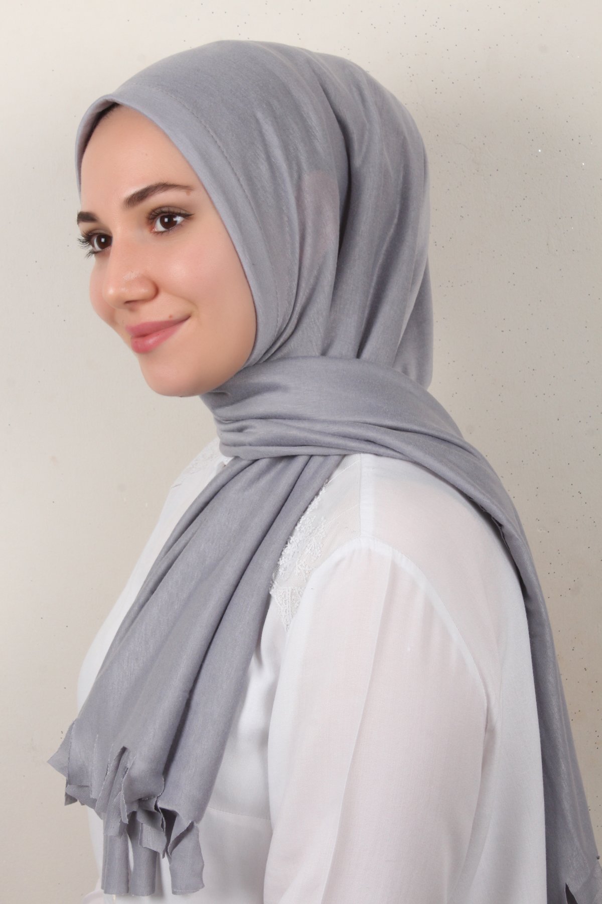 Pratik Düz Şal 1588-2 Gri