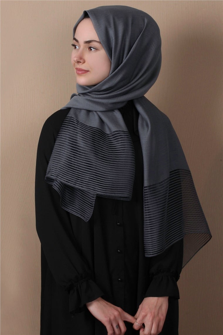 Prenses Stor Şal 4297-11 Füme