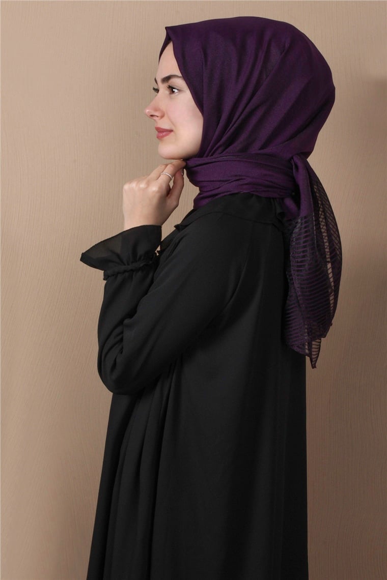 Prenses Stor Şal 4297-19 Mor