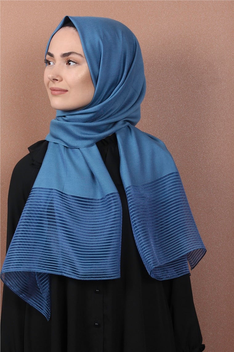 Prenses Stor Şal 4297-21 İndigo 