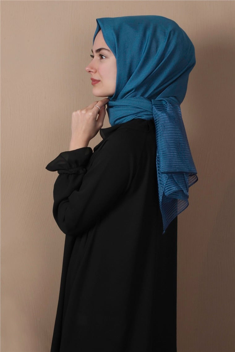 Prenses Stor Şal 4297-22 Mavi