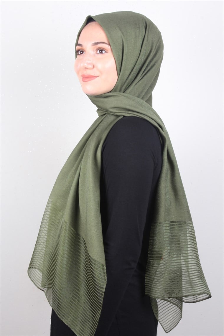 Prenses Stor Şal 4297-23 Haki