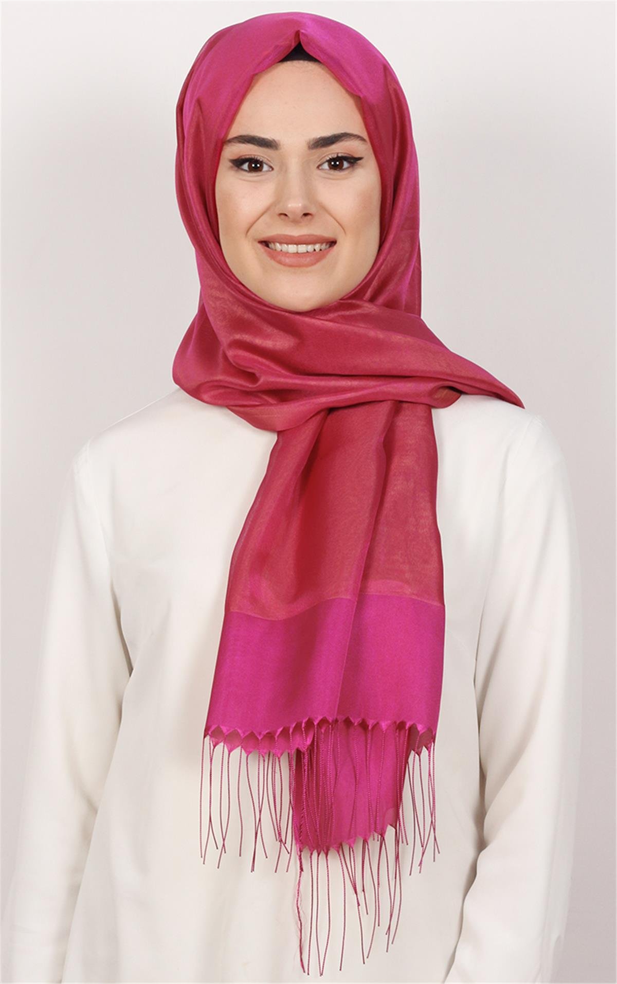 Prenses Tül Şal 2808-17 Mercan