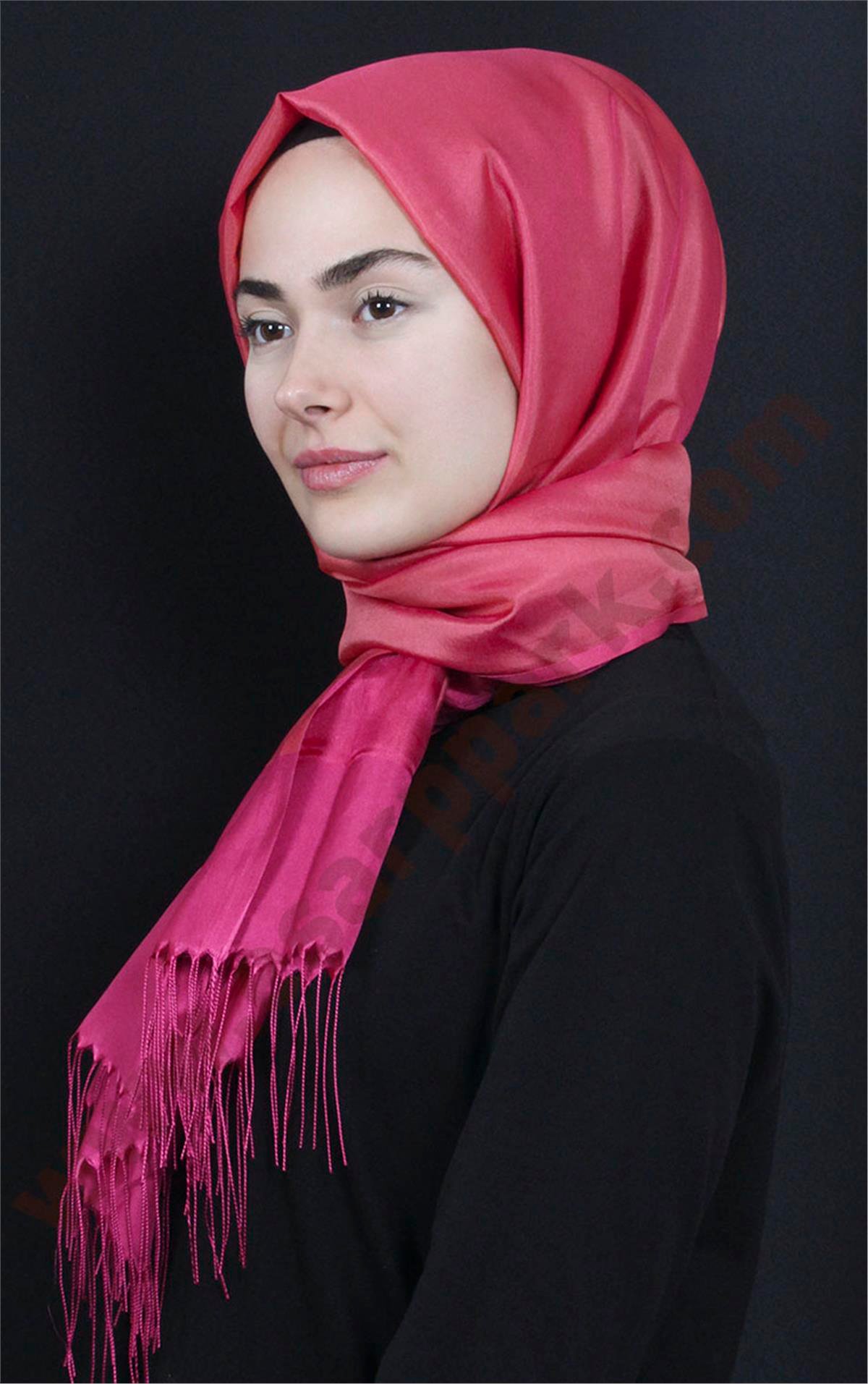 Prenses Tül Şal 2808-5 Pembe