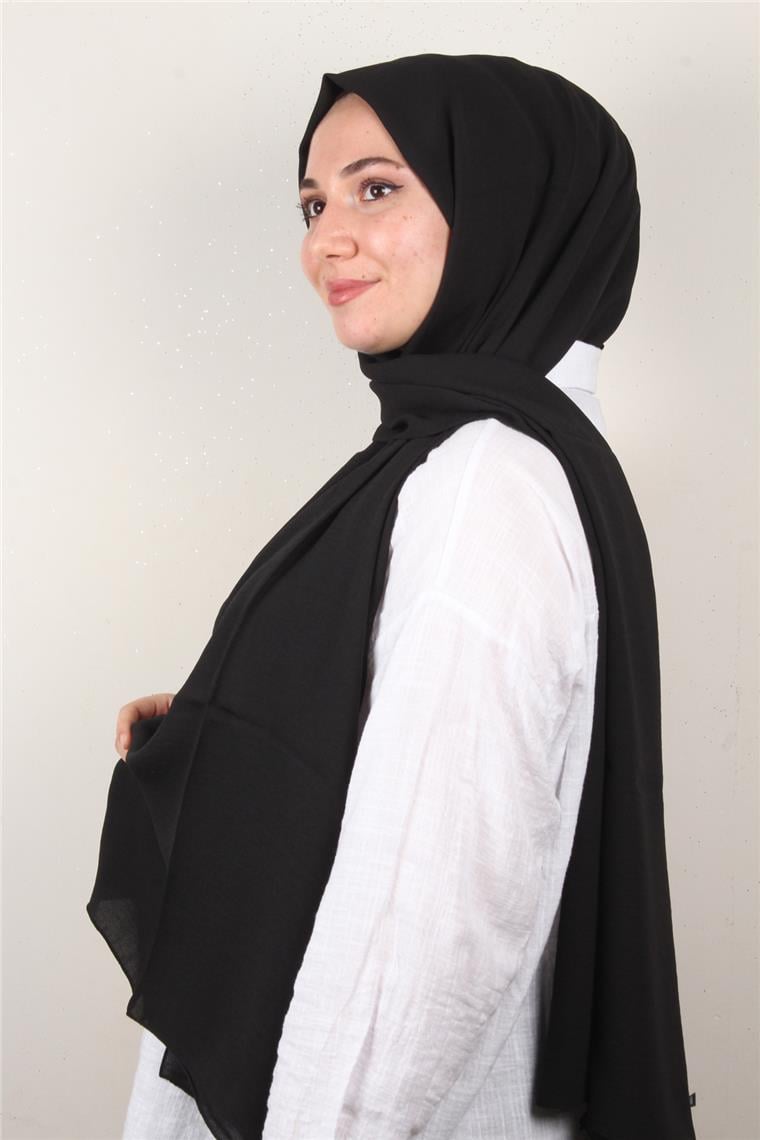 Qoza Cazz Şal 1489-18 Siyah
