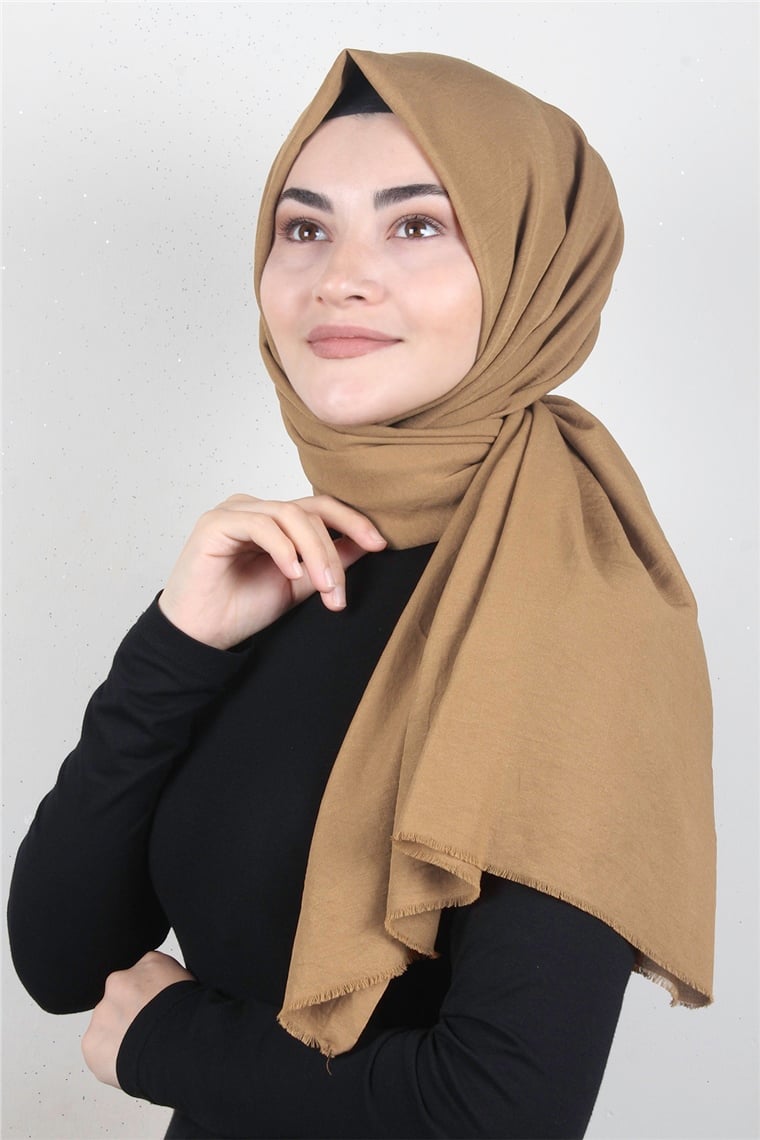 Relax Kraşlı Şal 2721-10 Karamel