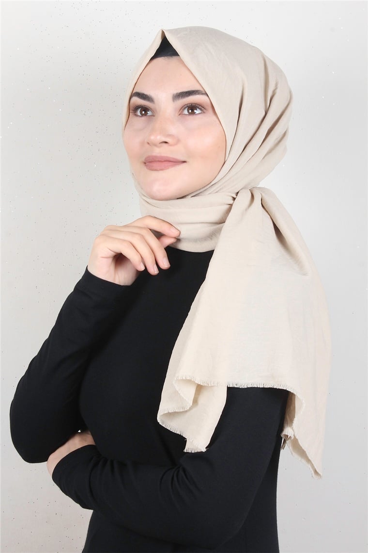 Relax Kraşlı Şal 2721-21 Krem