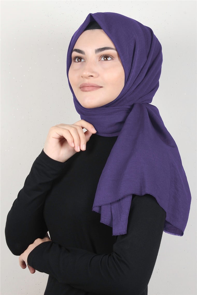 Relax Kraşlı Şal 2721-30 Mor