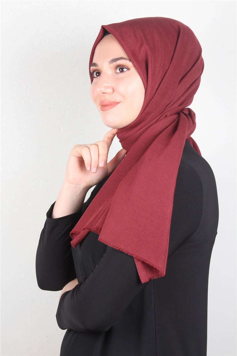 Relax Kraşlı Şal 2721-40 Bordo