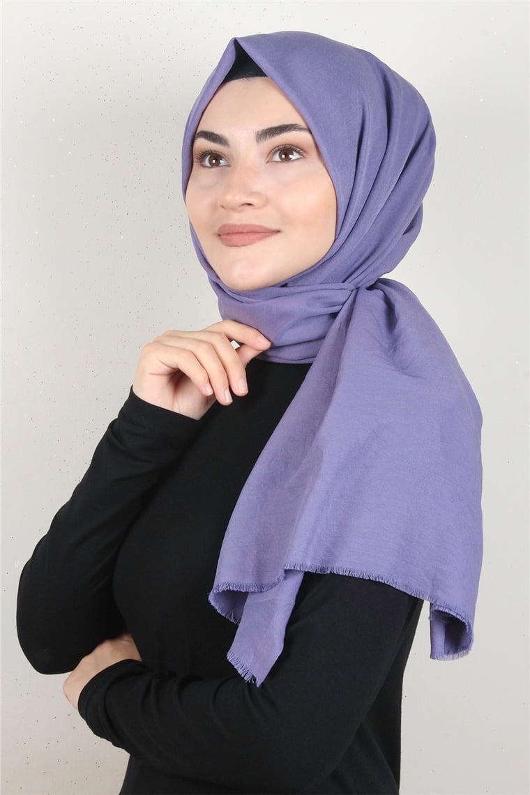 Relax Kraşlı Şal 2721-7 Lila
