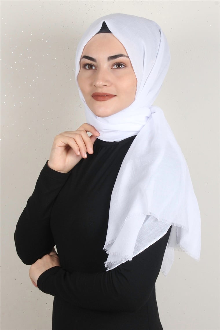 Relax Şal 2722-28 Beyaz