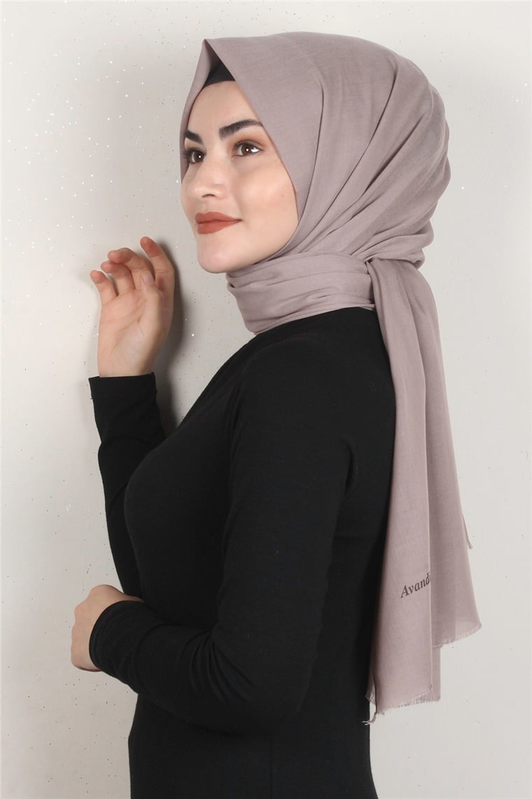 Riva Pamuklu Şal 1373-11 Açık Vizon