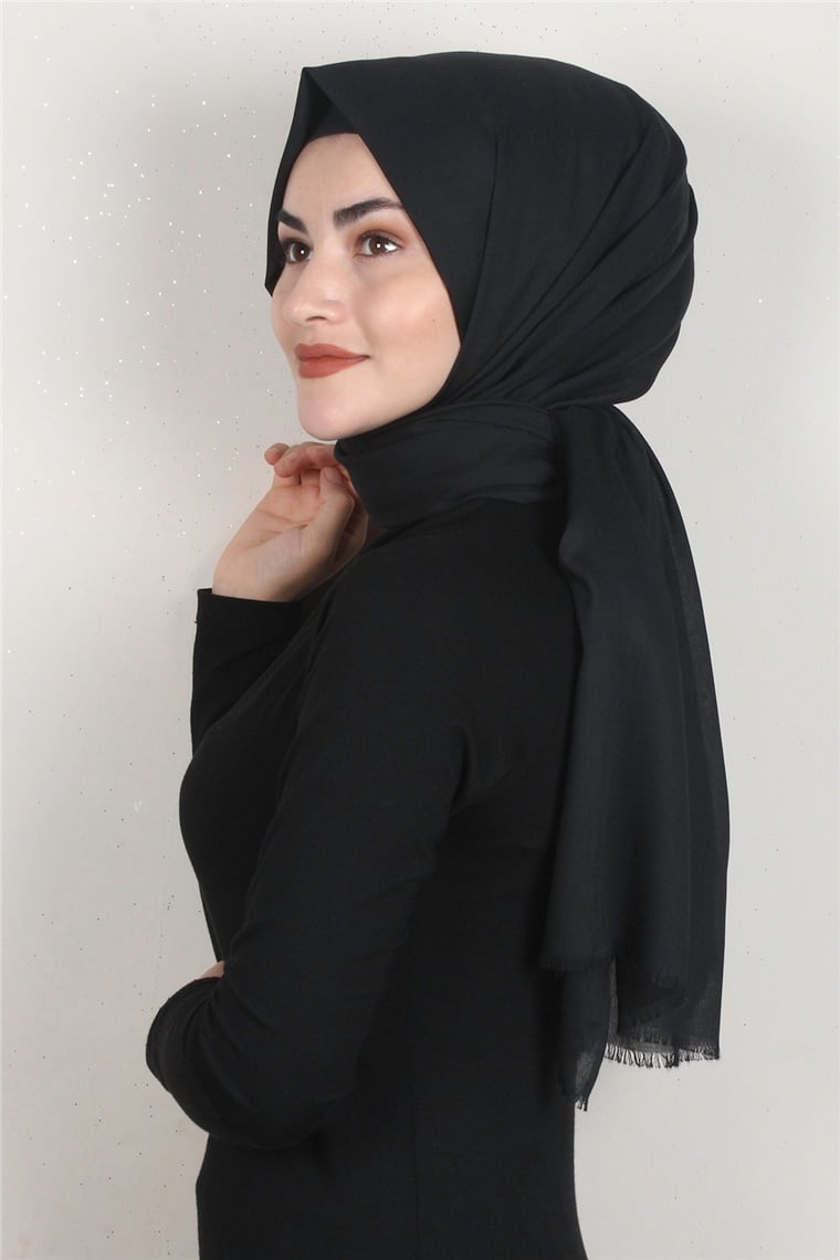 Riva Pamuklu Şal 1373-21 Siyah