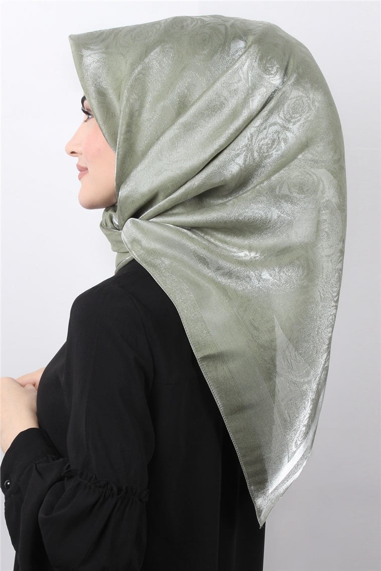 Rose Simli Eşarp 3200-5 Fıstık Yeşili