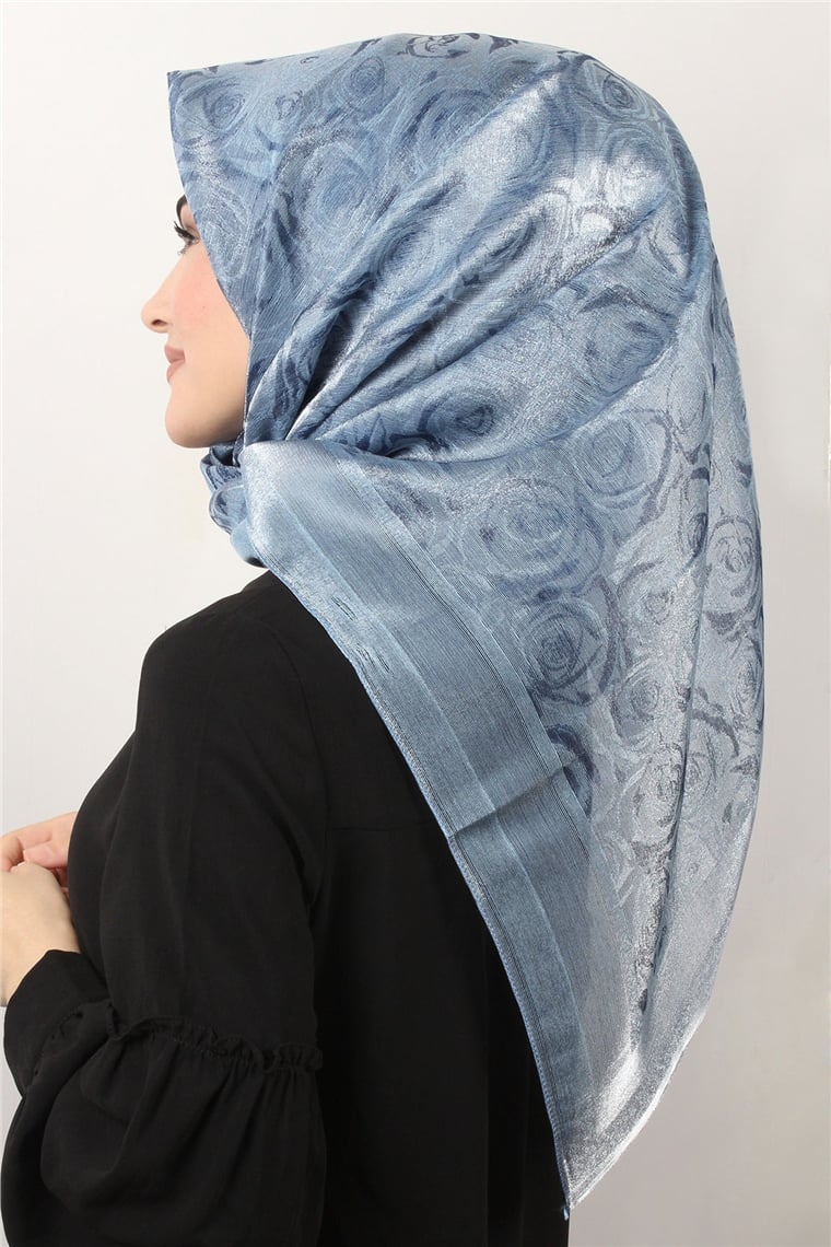 Rose Simli Eşarp 3200-8 Mavi
