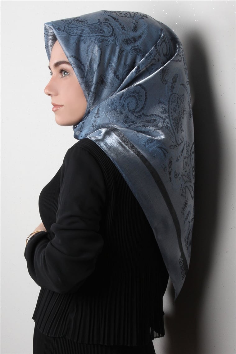 Rose Simli Eşarp 3203-1 İndigo