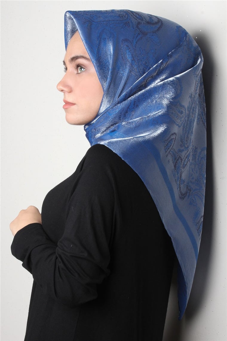 Rose Simli Eşarp 3203-7 Mavi