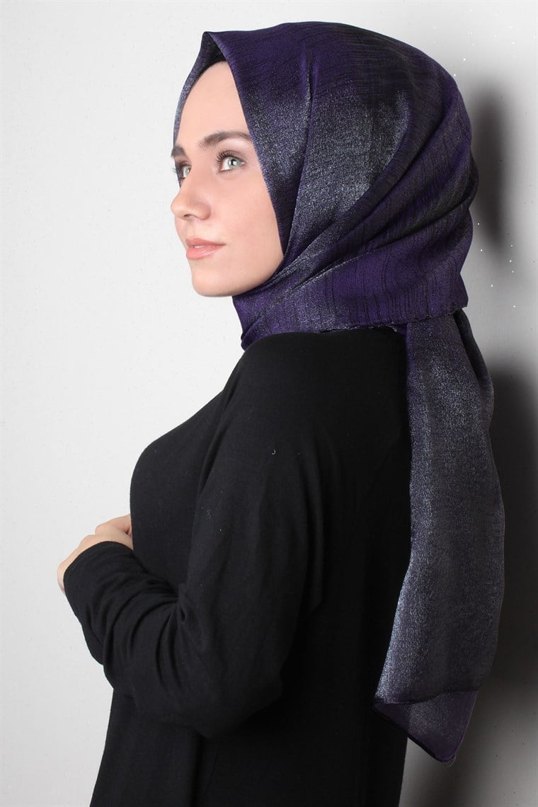 Rose Simli Şal 1385-2 Mor