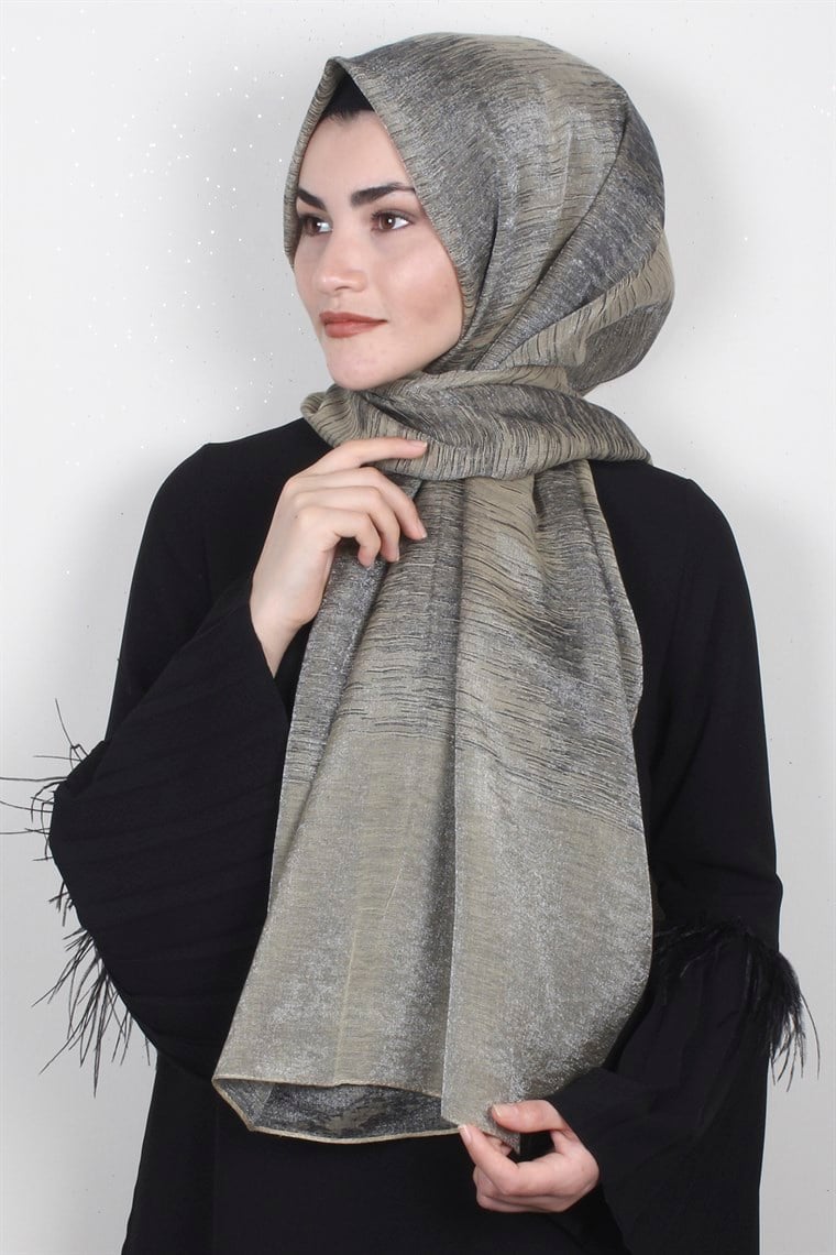 Rose Simli Şal 1385-32 Gold-Siyah