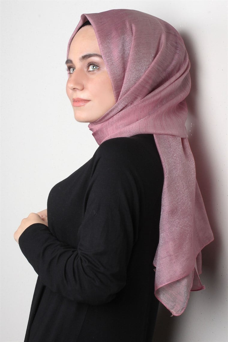 Rose Simli Şal 1385-6 Pudra
