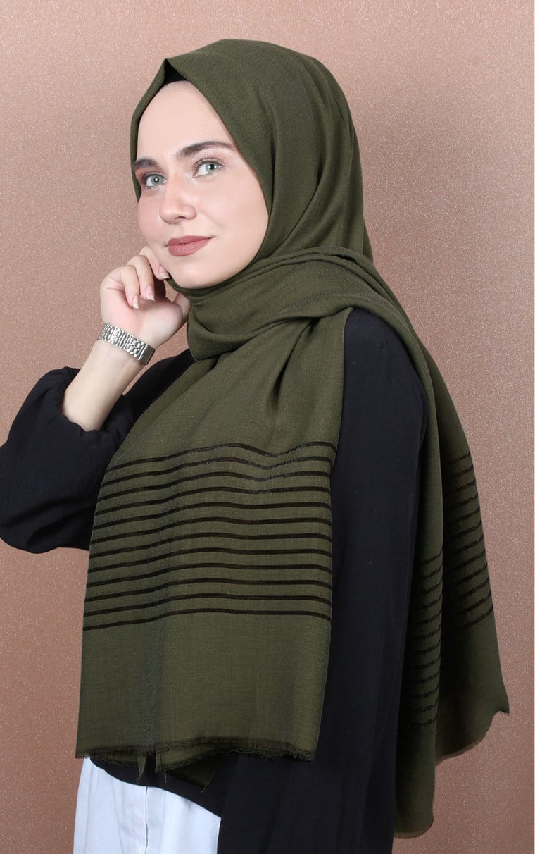 Şeritli Cazz Şal 1834-11