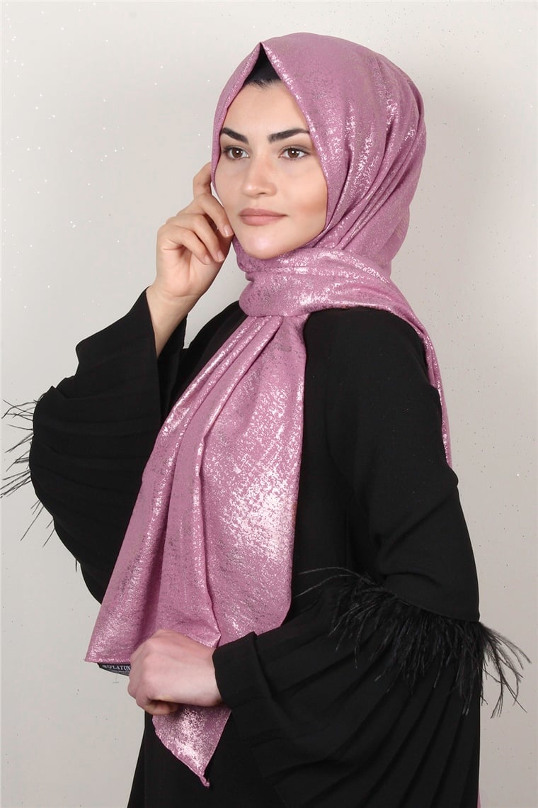 Sidelya Varaklı Şal 3090-24 Pembe