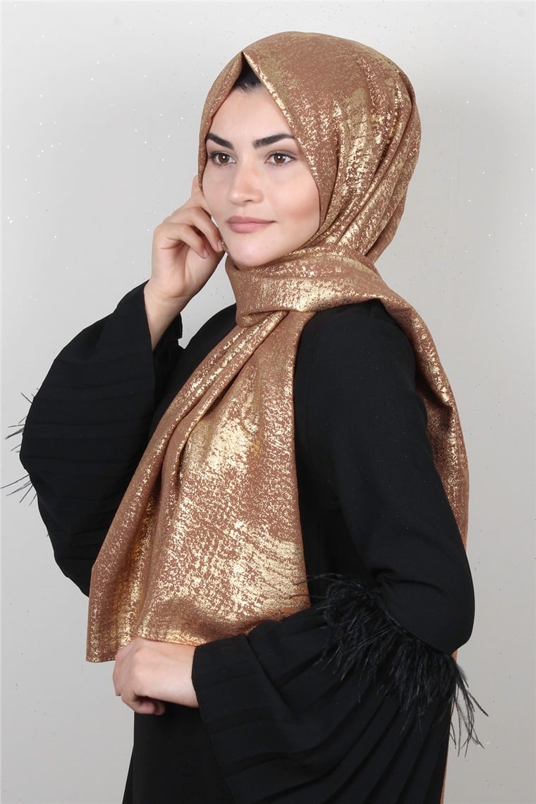 Sidelya Varaklı Şal 3090-32 Camel