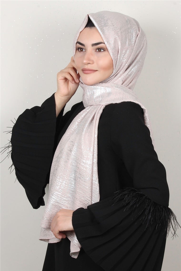 Sidelya Varaklı Şal 3090-4 Bej