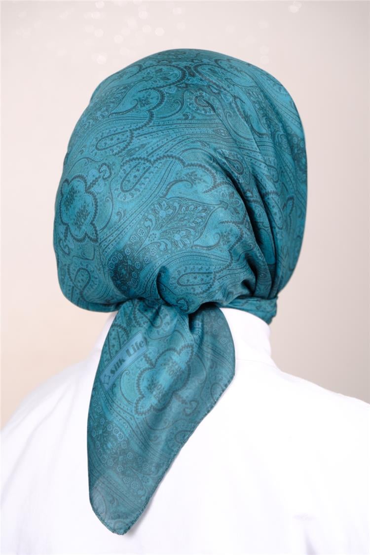 Silk Life Firuze Soft Eşarp 1716-7