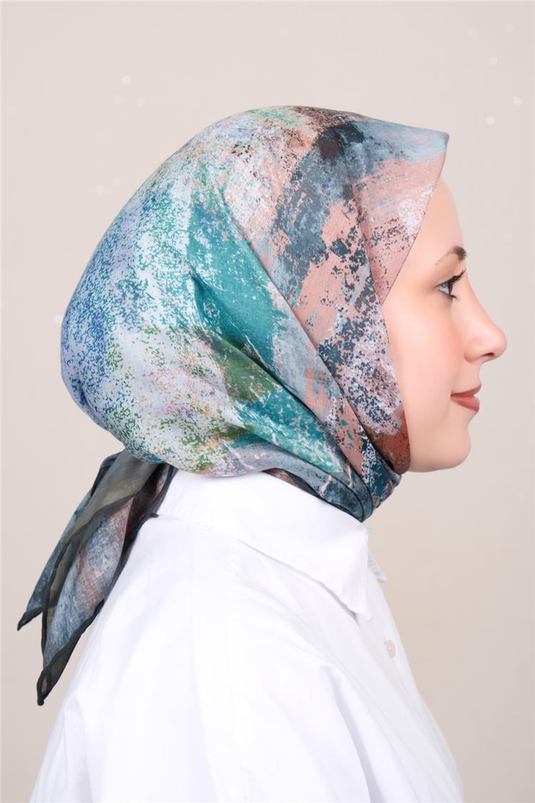 Silk Life Firuze Soft Eşarp 1720-2