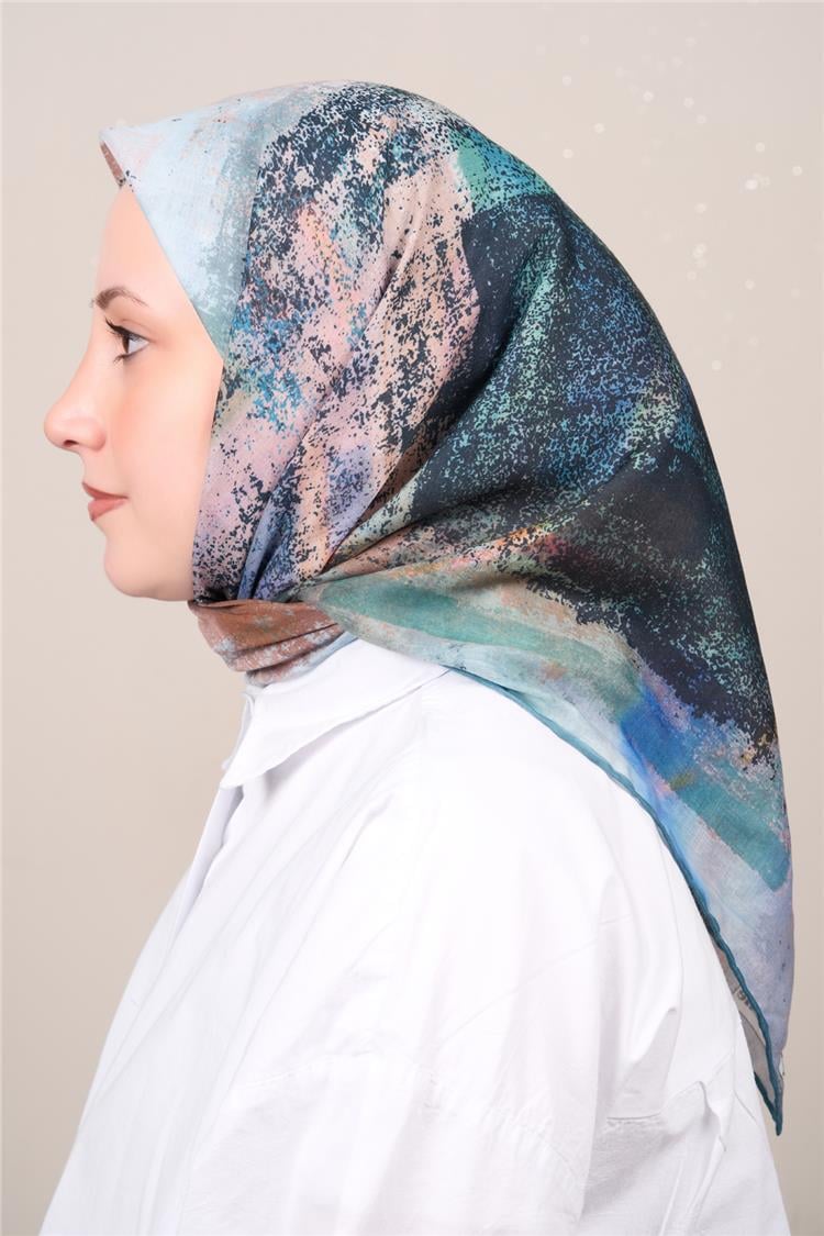 Silk Life Firuze Soft Eşarp 1720-4