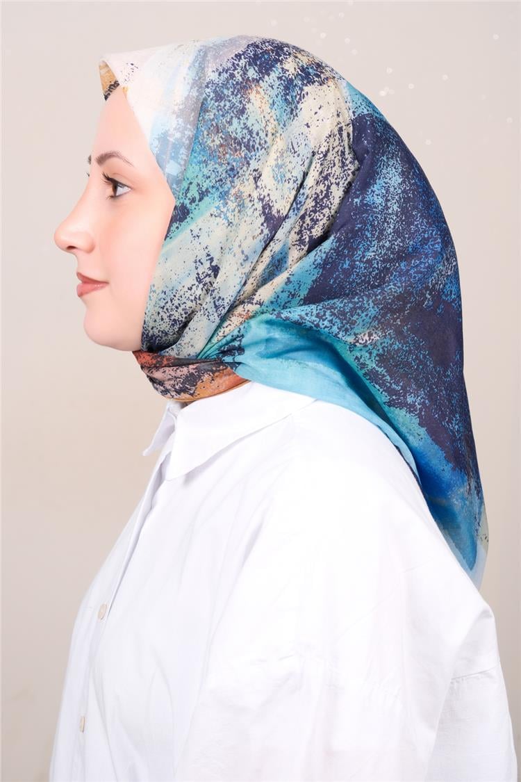 Silk Life Firuze Soft Eşarp 1720-7