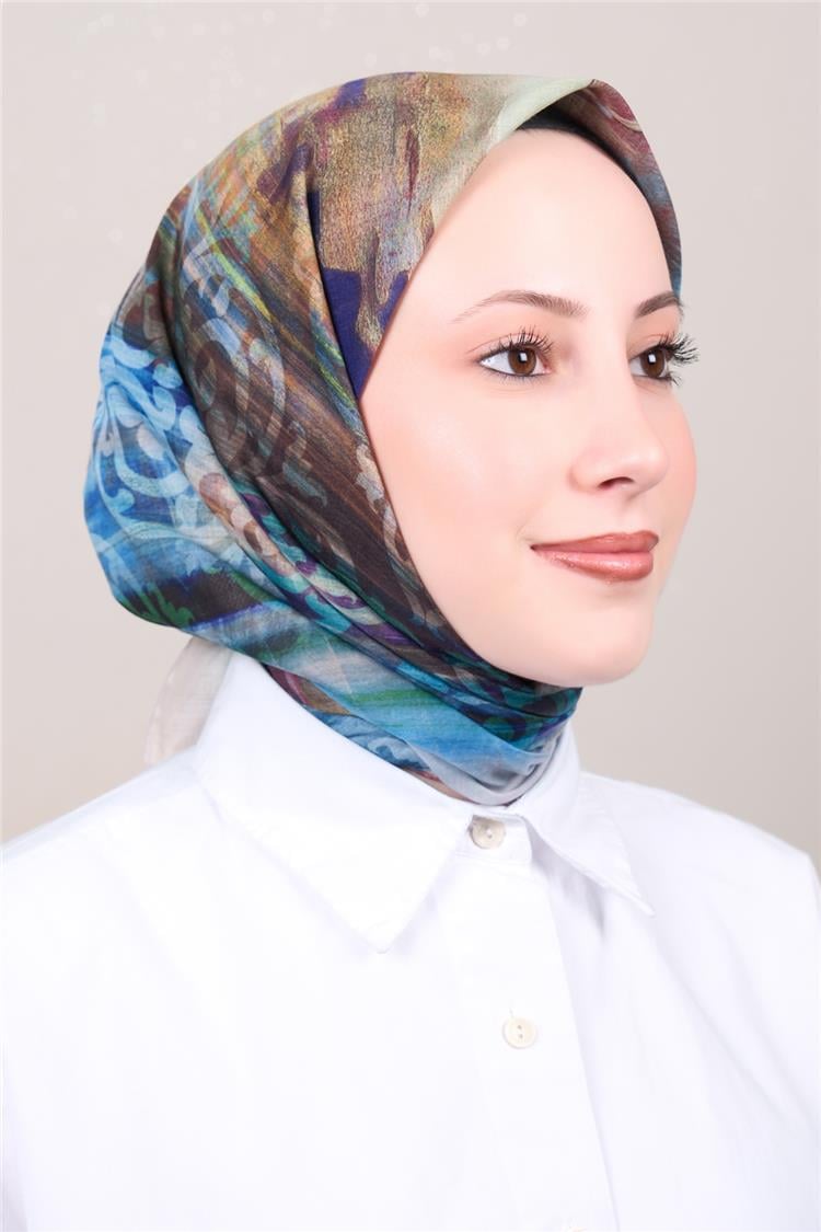 Silk Life Firuze Soft Eşarp 1721-8